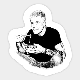 Anthony Bourdain With Noodle Sticker